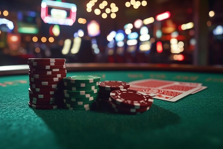 Live casino dealer and gaming interface